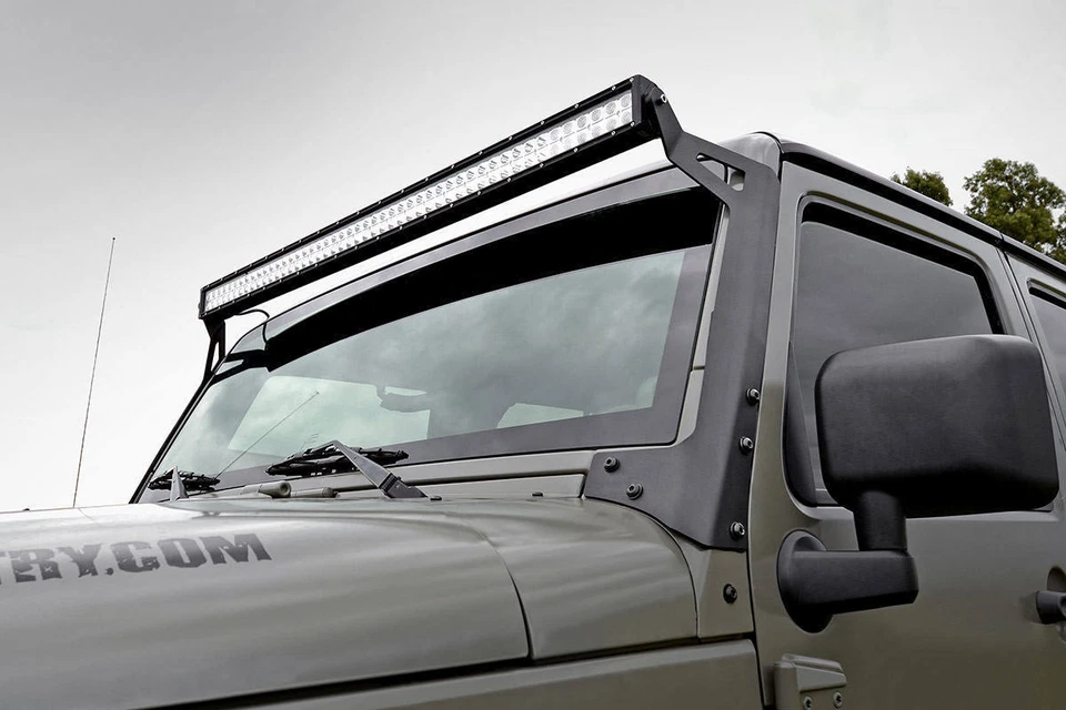 Rough Country for Jeep 50" Light Bar Kit w/50in BLK Ser LED Light 07-18 Wrangler - Image 3 of 4