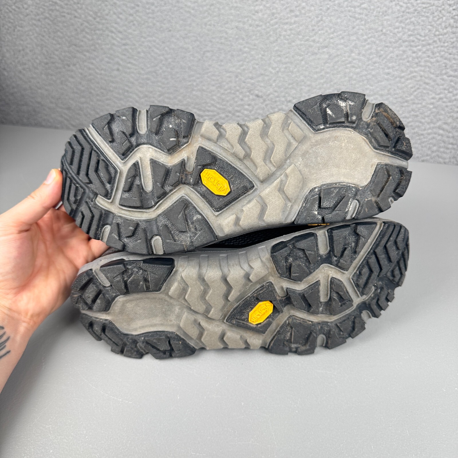 SAOLA Stivali da trekking Hoka uomo 8 5 neri Toa GTX Speed Hiker Gore Tex suola Vibram trail