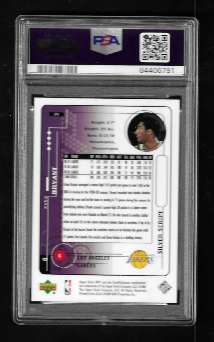 Kobe Bryant 1999 Upper Deck MVP SILVER SCRIPT basketball card #74