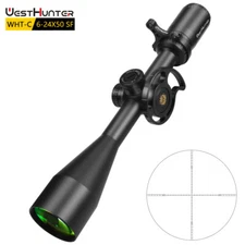 WestHunter WHT-C 6-24X50 SFP Scope Long Range Side Parallax Hunting Rifle Scopes