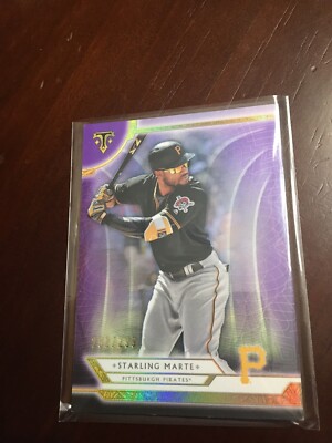 2018 Topps Triple Threads #96 Purple #/299 Starling Marte Pirates