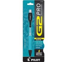 Pilot G2 Pro Retract Gel Pen 0.7mm 1/PK Turquoise Barrel BLK Ink Office School