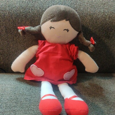 Carter's Valentines Baby Girl Doll Plush 10