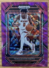 2023 Panini Prizm D.P. Purple Wave Prizm #10 Terquavion Smith RC Phladelphia