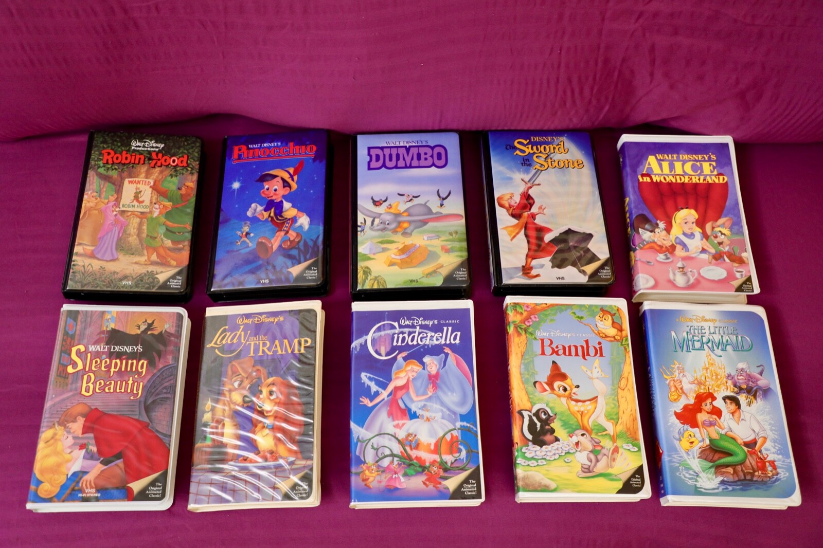 Walt Disney Black Diamond VHS Tapes Entire Collection Beauty and the Beast eBay