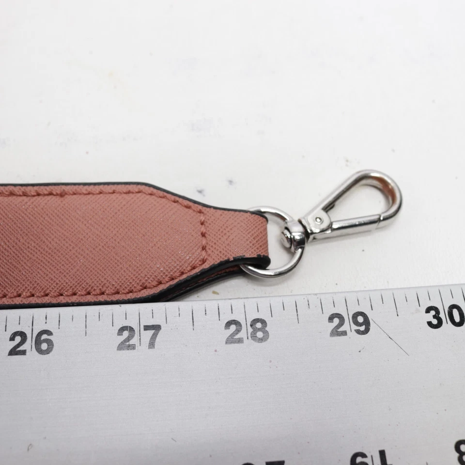 Cartera Bolso de Mano Correa de Repuesto Rosa Imitación Cuero Tono Dorado Hebilla 28” Ajustable Foto 4 de 4