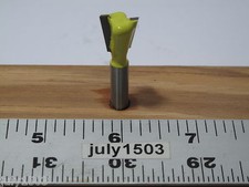 (1) NEW  1/2" D Dovetail Bit Carbide Tipped Router Bit 1/4" Shank 2 Flute zp