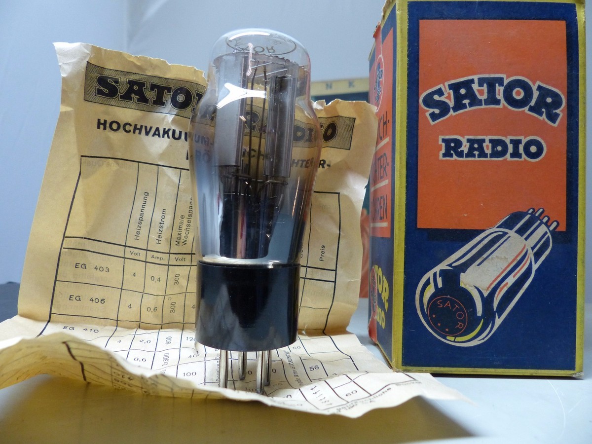 Tube électronique 12AT7 ECC81 SATOR – NOS NIB, Fabrication Française, Lampe Audio