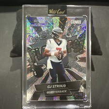 🔥🏈CJ Stroud Wild Card Allumination Comix # 21/25 Playoffs Score FIRE CARD