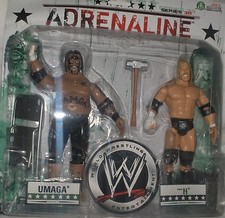 WWE Umaga+Triple H.  Figuren Set+Zubeh&ouml;r ca. 18 cm  Wrestling---Neu,OVP,RARIT&Auml;T