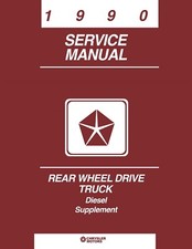 1990 Dodge Truck Cummins 5.9 Diesel Engine Repair Supplement