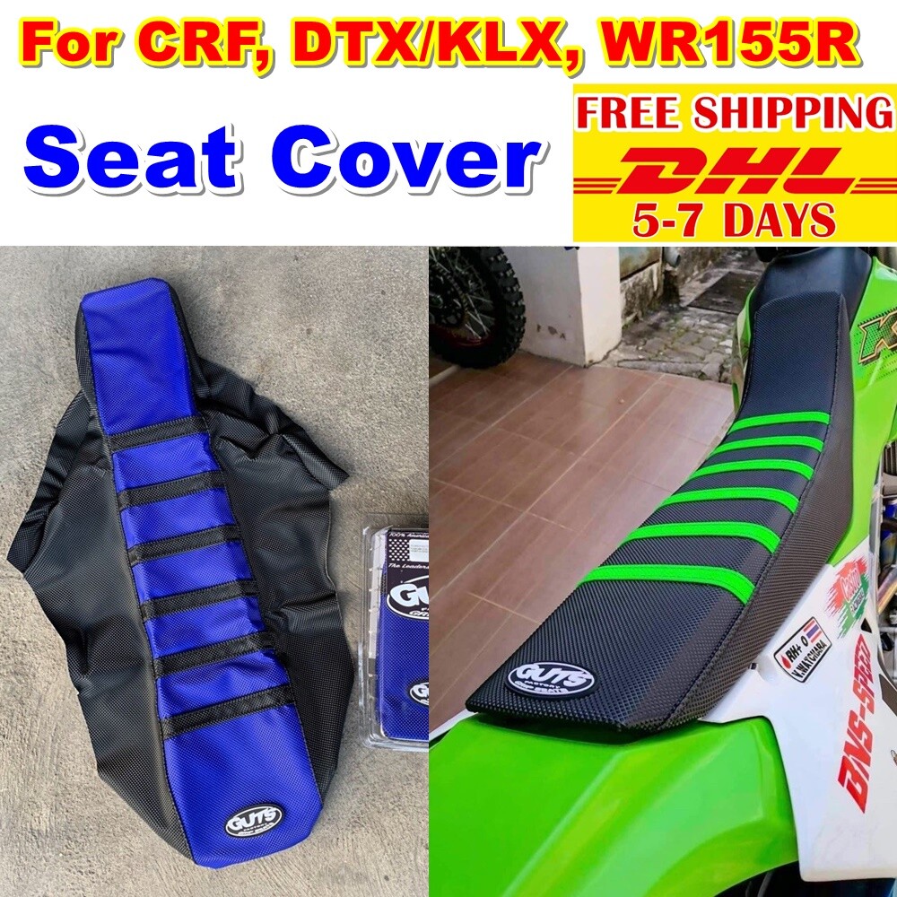 Seat Cover For Honda Crf Black Mfg Enjoy Gripper Red All Ribs Soft Full Black 1