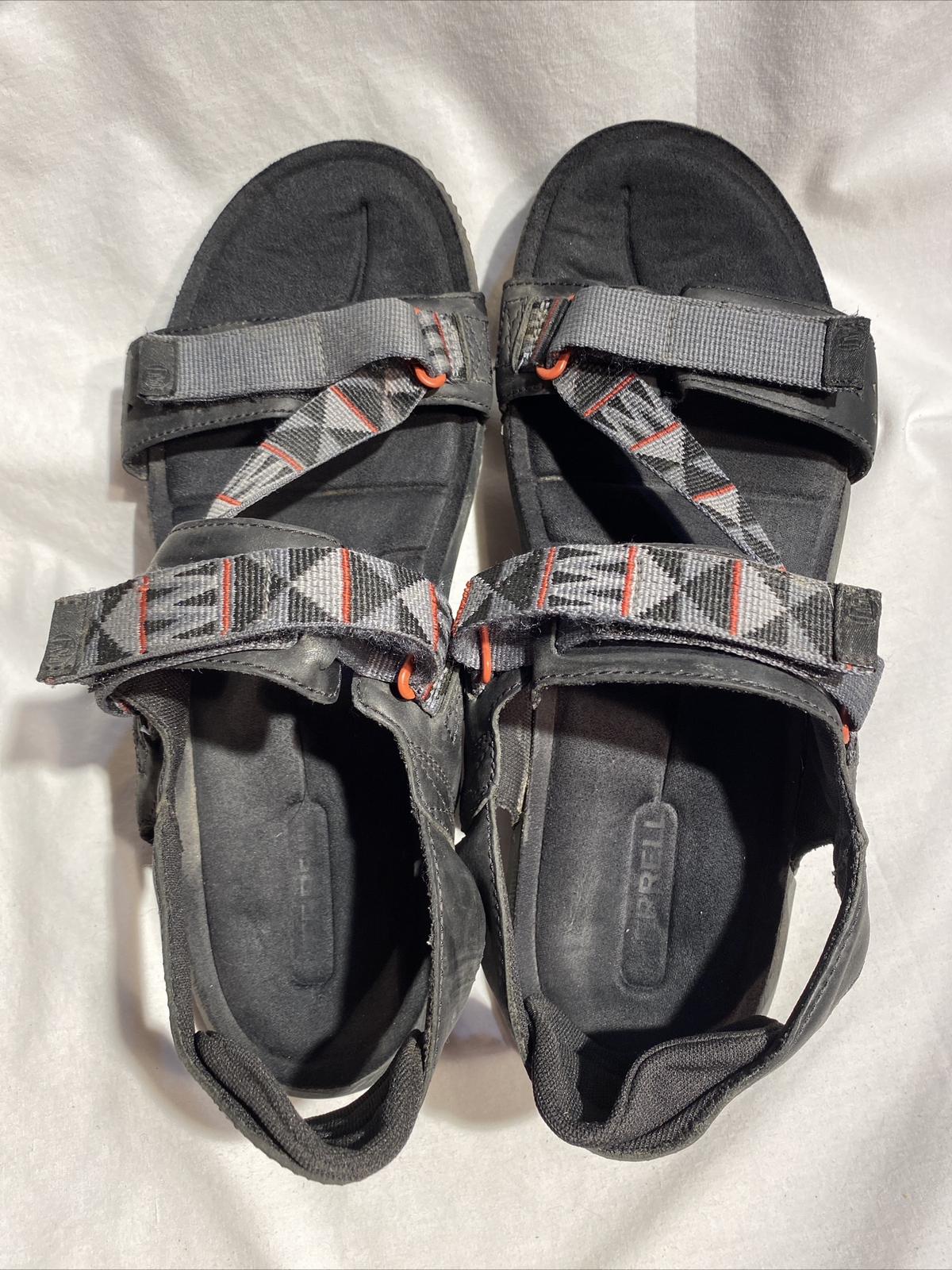 Merrell sandali outdoor uomo grigio nero e rosso doppio cinturino misura 11 44