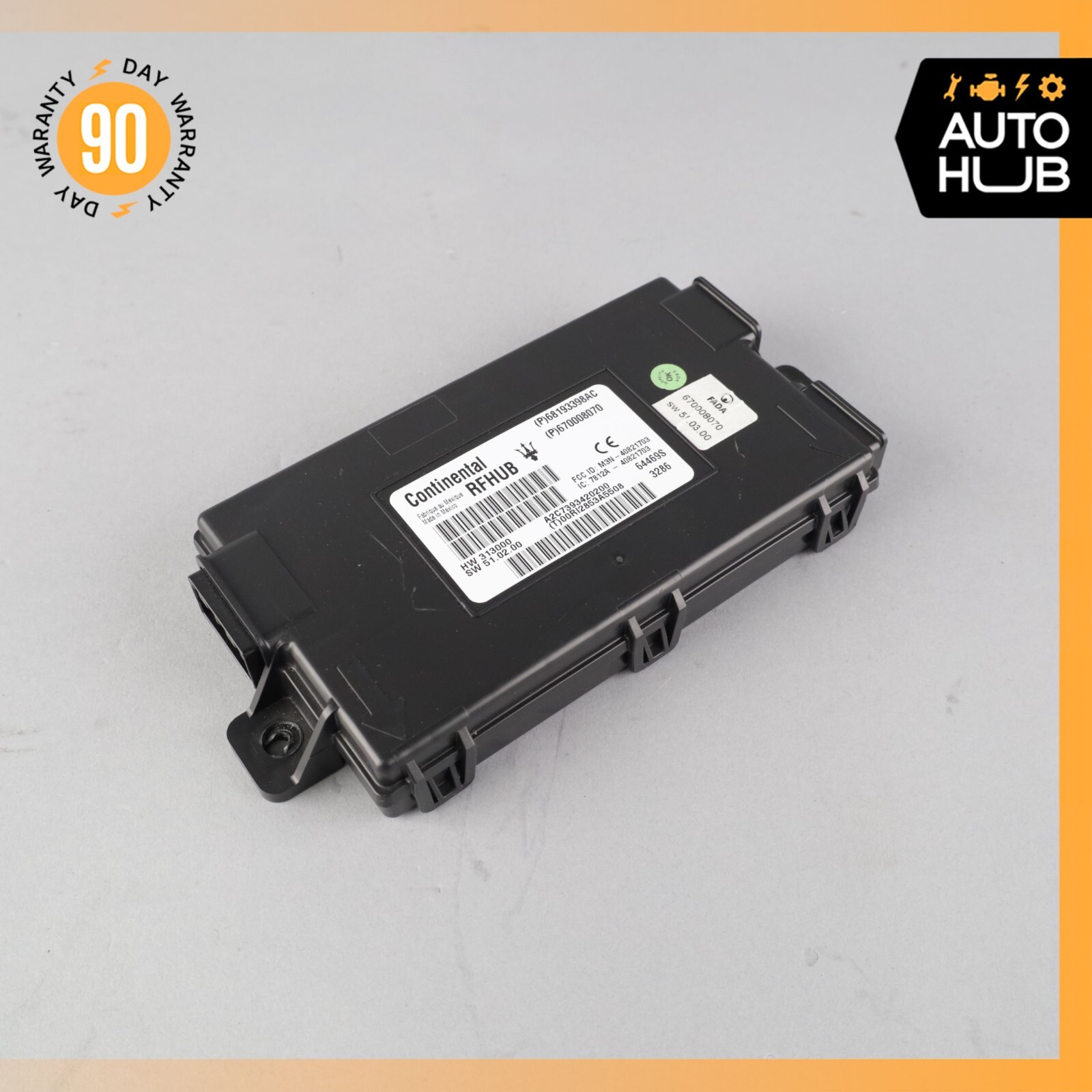 14-17 Maserati Quattroporte M156 SQ4 Keyless Entry RF Hub Control Module ECU OEM