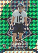 2022 Panini Mosaic Kyle Philips Green Prizm SP RC Tennessee Titans