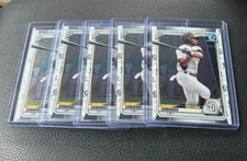 2020 Bowman Chrome Xavier Edwards 1st Bowman 5 Card Lot