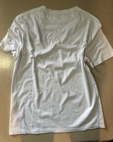 Stefano Ricci Men's Embroidered Chain Logo T-Shirt XL White Italy New $750 - Picture 6 of 11