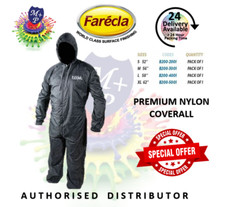 Nylon Spray Coverall with Hood BOOST GREY Washable - Paint Spraying