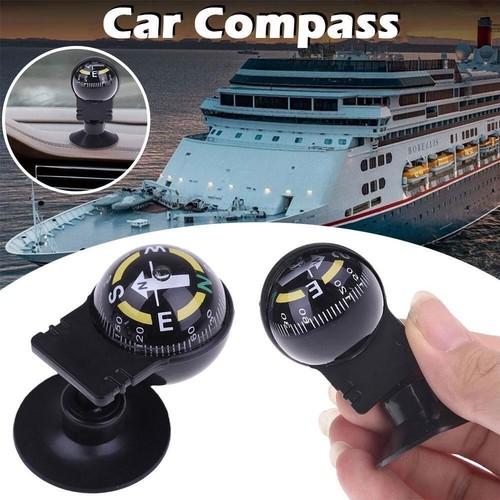 1 Pcs 360 degree rotation Navigation Ball Shaped Car Compass with Suction HOTK - Picture 6 of 14