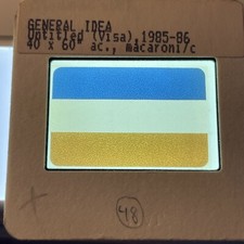 General Idea-Jorge Zontal, AA Bronson, and Felix Partz “Visa” 35mm Art Slide