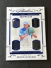 2022 Panini Flawless Showcase Sapphire Brendan McKay JERSEY GLOVE SHOE 07/15