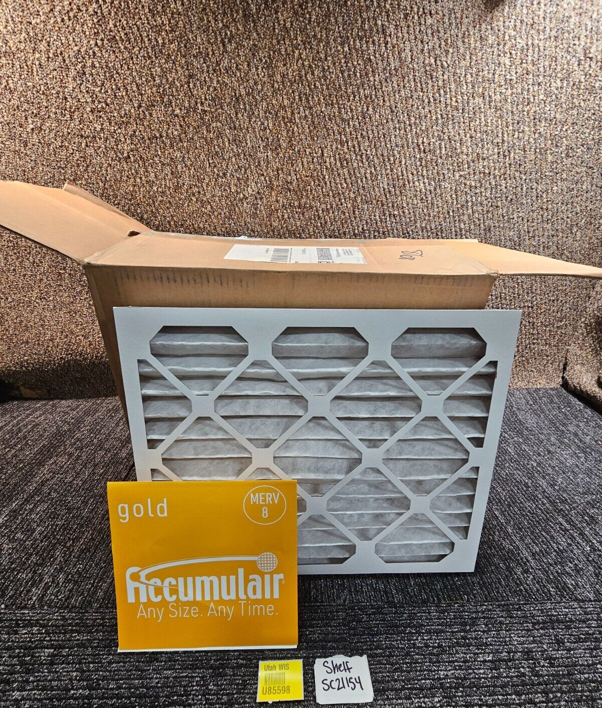 (QTY 8) BestAirPro 2-1620-8 16" x 20" x 2" MERV 8 Commercial Pleated Air Filter