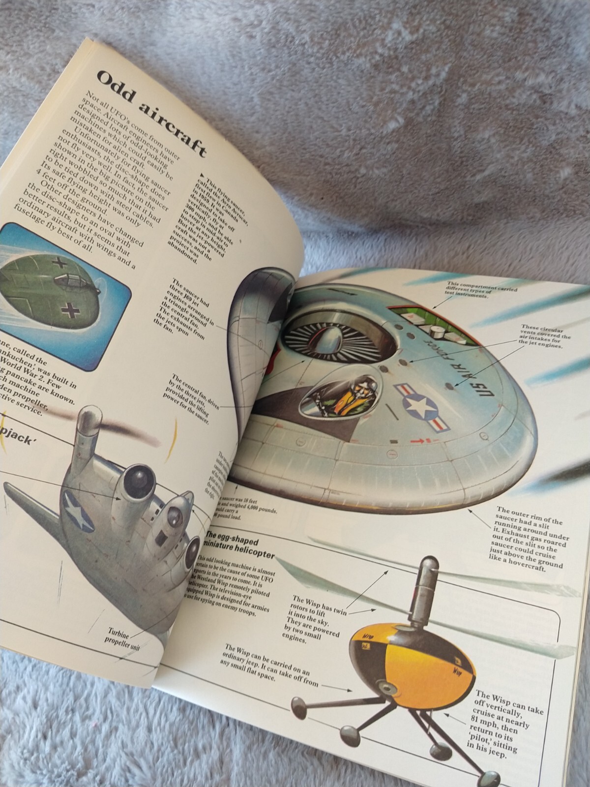 1977 The Scholastic Funfact book of UFOs RARE HTF Printed in USA ALIENS