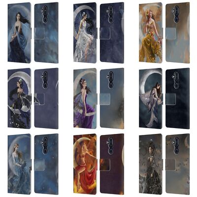 OFFICIAL NENE THOMAS CRESCENTS LEATHER BOOK WALLET CASE COVER FOR NOKIA PHONES