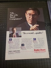 Radio Shack Tandy Computers 3000 HL Print Ad 1987 8x11 Great To Frame
