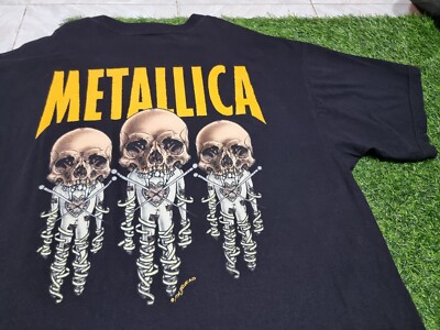 LLICA TULTEX PUSHEAD FIXXXER Tシャツ Metallica Fixxxer Graphic Pushead 90s Concert Tour T Shirt Fruit