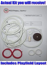 1973 Gottlieb High Hand Pinball Rubber Ring Kit