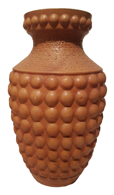 Bay XL Boden Vase 64 50 Keramik Bubble 70er Hellbraun
