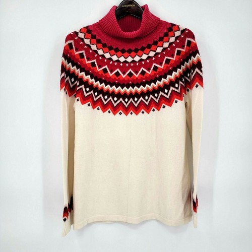 Merino Wool Blend Sweater Red 