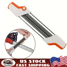 2 IN 1 Easy Chainsaw File Chain Sharpener Kits 7/32 5.5mm For Stihl 3/8"P 404"