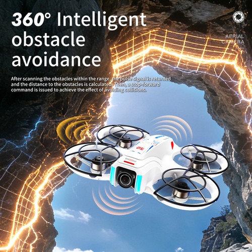 AE21 Drone WIFI FPV 720P Dual Camera Selfie 360° Obstacle Avoidance Quadcopter - Afbeelding 14 van 30