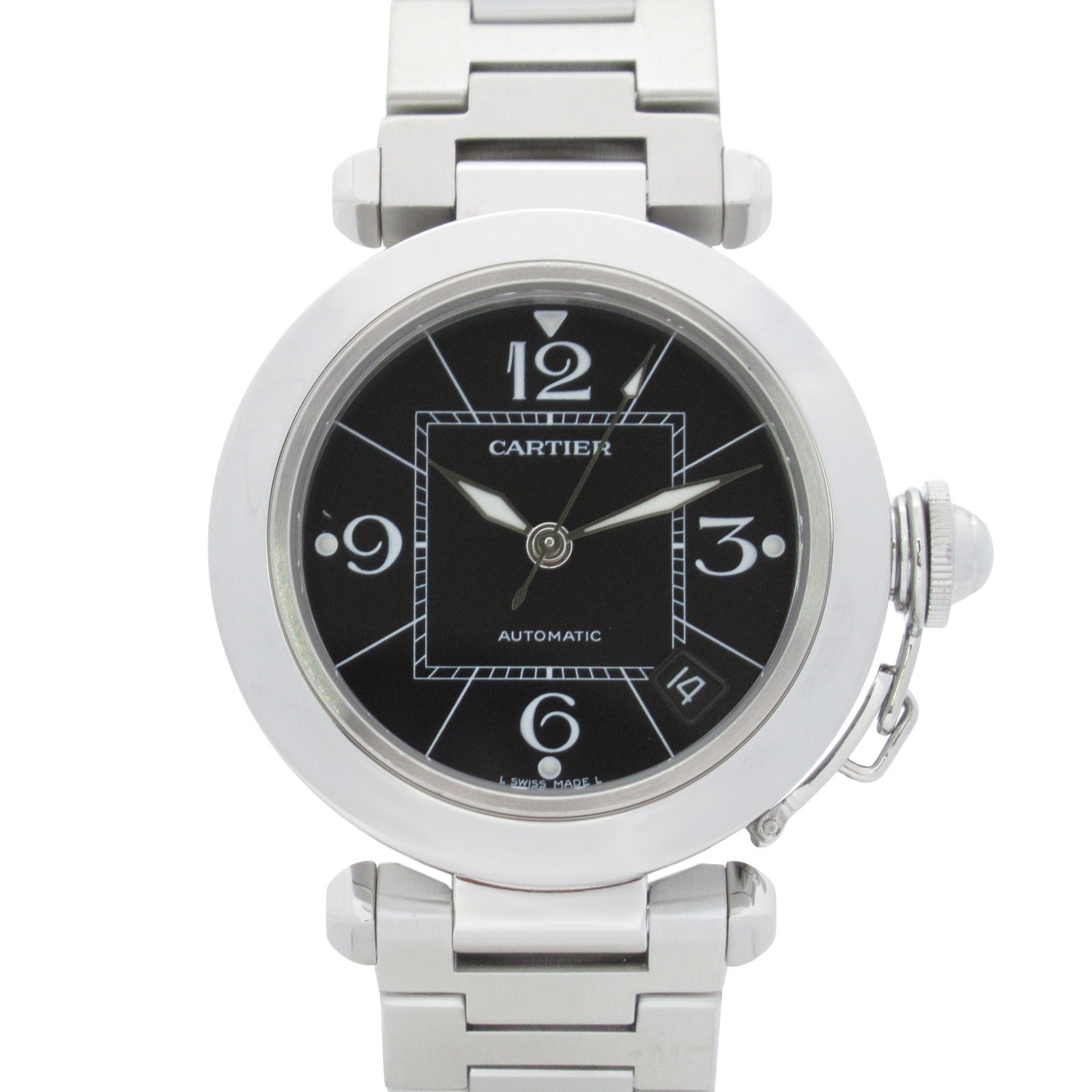 Cartier Pasha C Small Date Automatic Stainless Steel Mens Watch