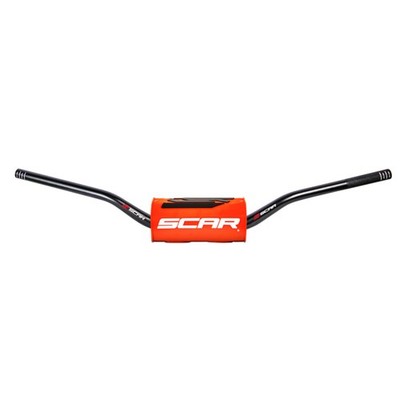 Envío gratis manillar scar o² low 65/85 Ø28,6mm-negro/protector naranja fluor