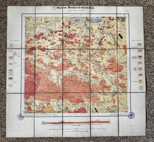 Alte Landkarte Hochkirch - Czorneboh - um 1910