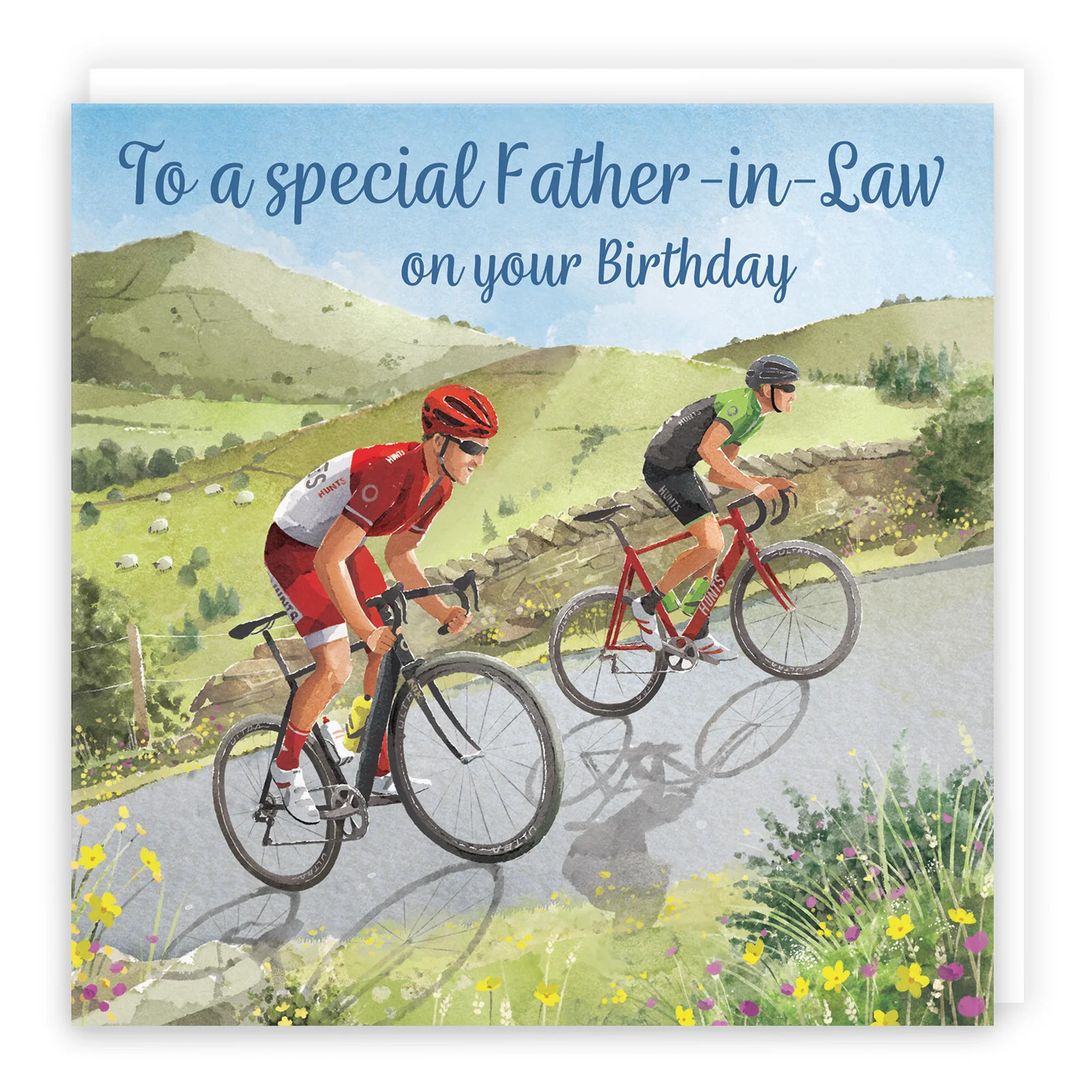 Father-in-Law Birthday Card Road Cycling Milo's Gallery
