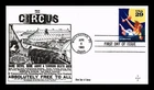 DR JIM STAMPS US COVER CIRCUS TRAPEZE ARTIST FIRST DAY ISSUE POP TOP CACHET