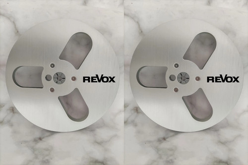One Pair 7'' silvery Revox Tape Reel For PR-99 A77 B77 G36 Etc Tape Recorder
