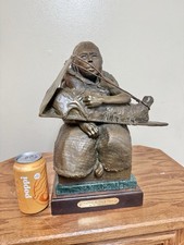 Richard Greeves Native American Bronze Sculpture Chinook Mother And Child Nice!