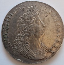 ecu louis XIV, 1704, 8L, 2nd type, Paris, réformé excellent état.
