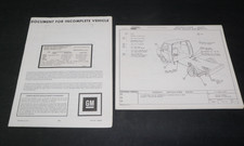 Ancien DOCUMENT Paperasse GM General Motors pour véhicules incomplets châssis cabine
