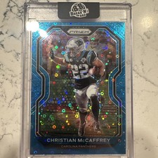2020 Panini Prizm - Christian McCaffrey #237 Blue Disco Prizm /79 Panthers