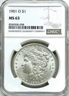 1901-O  US Morgan Silver Dollar MS63 NGC