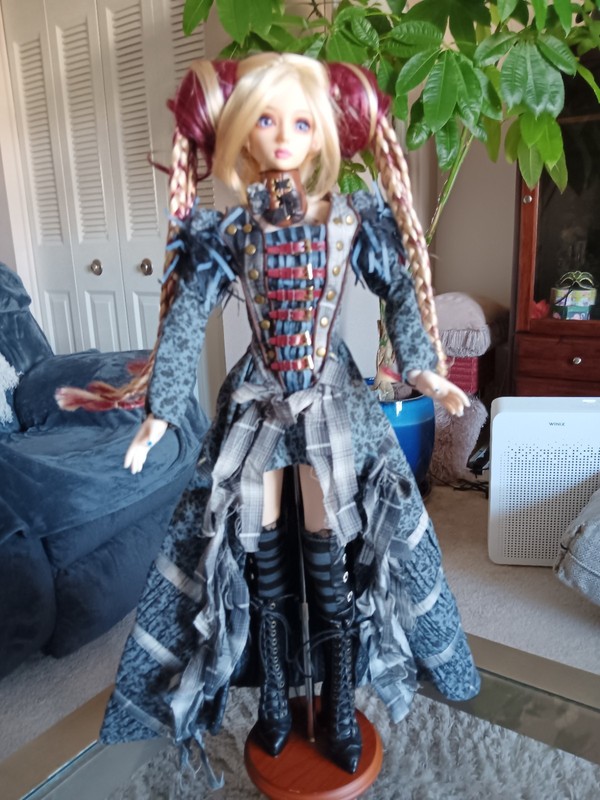 DollHeart SD Steampunk Outfit in Blue