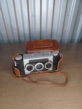 David White Stereo Realist f 3.5, 35mm Film Stereo Camera L. Case Untested