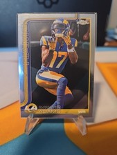 💥2025 TOPPS CHROME FOOTBALL DAVANTE ADAMS CHROME CARD NO. 165  RAMS💥