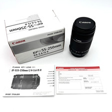 CANON EF-S 55-250mm f/4-5.6 IS II Telephoto Zoom Lens Rebel Camera Genuine OEM